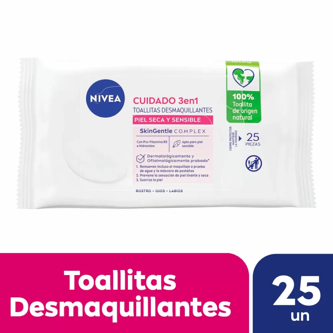 Toallitas Desmaquillantes Nivea Suaves x25un