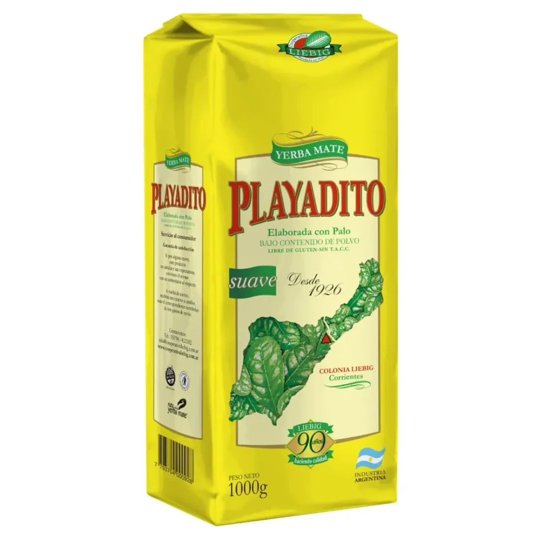 Yerba Mate Playadito Suave 1Kg