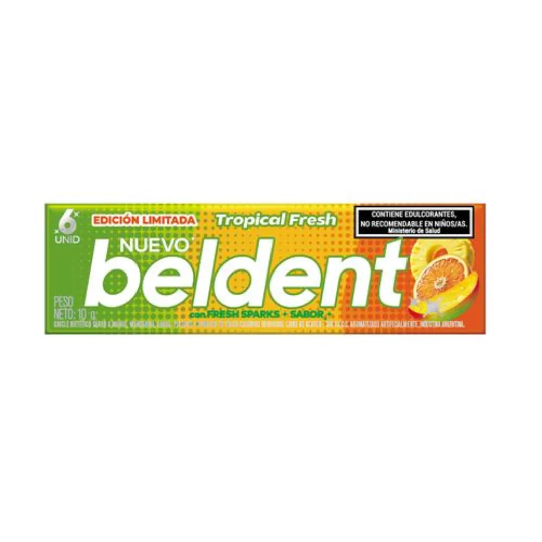 Chicles Tropical Fresh Beldent 10gr