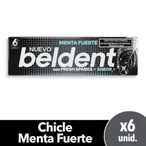 Chicle Beldent Menta Fuerte 10gr
