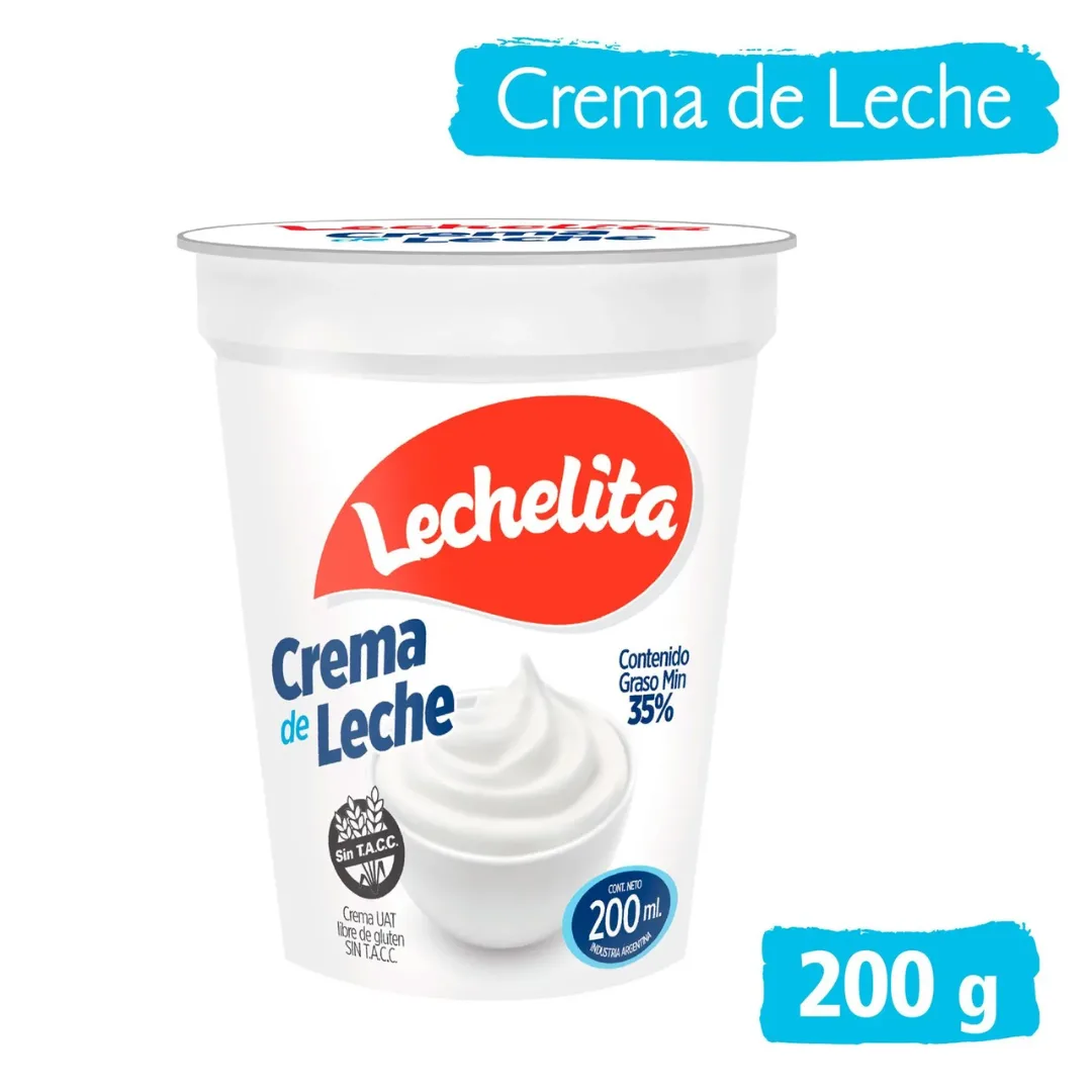 Crema de leche Lechelita pote 200gr
