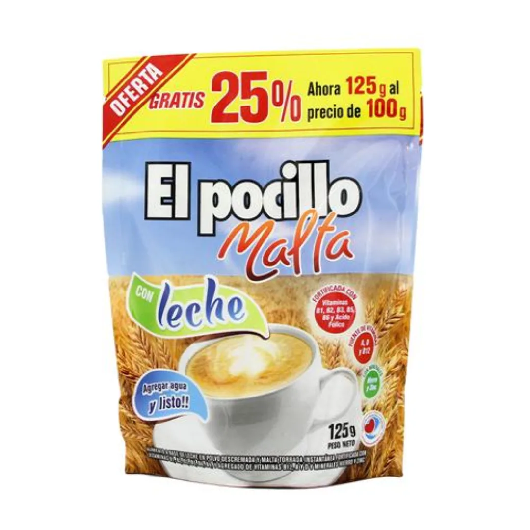 Malta Con Leche El Pocillo 100gr