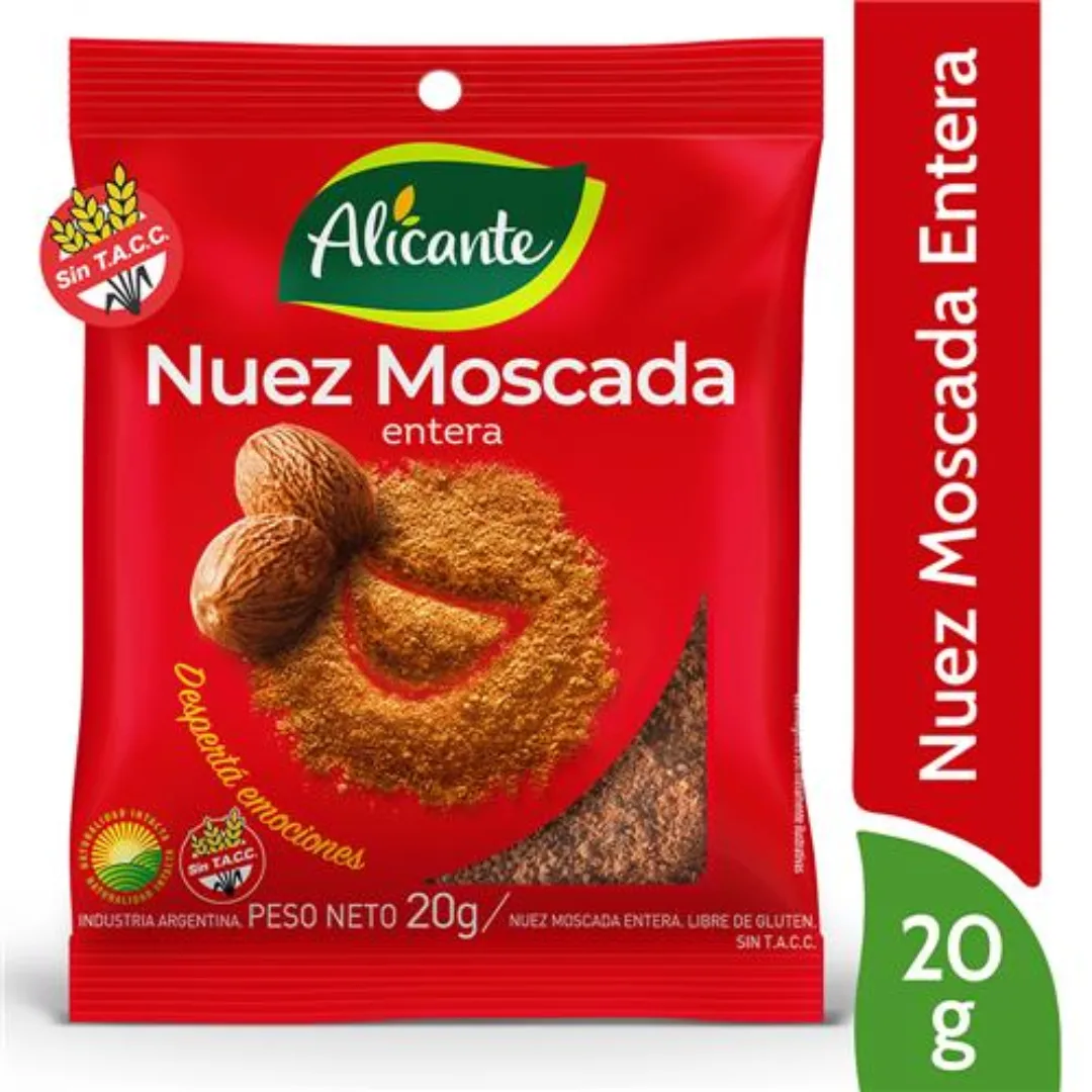 Nuez Moscada Entera Alicante 20gr