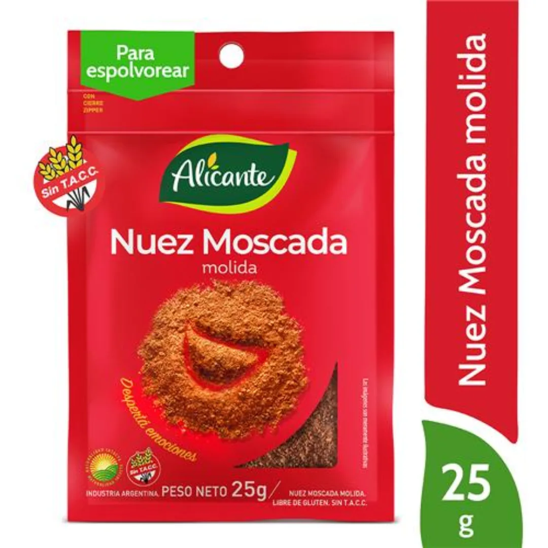 Nuez Moscada Molida Alicante 25gr