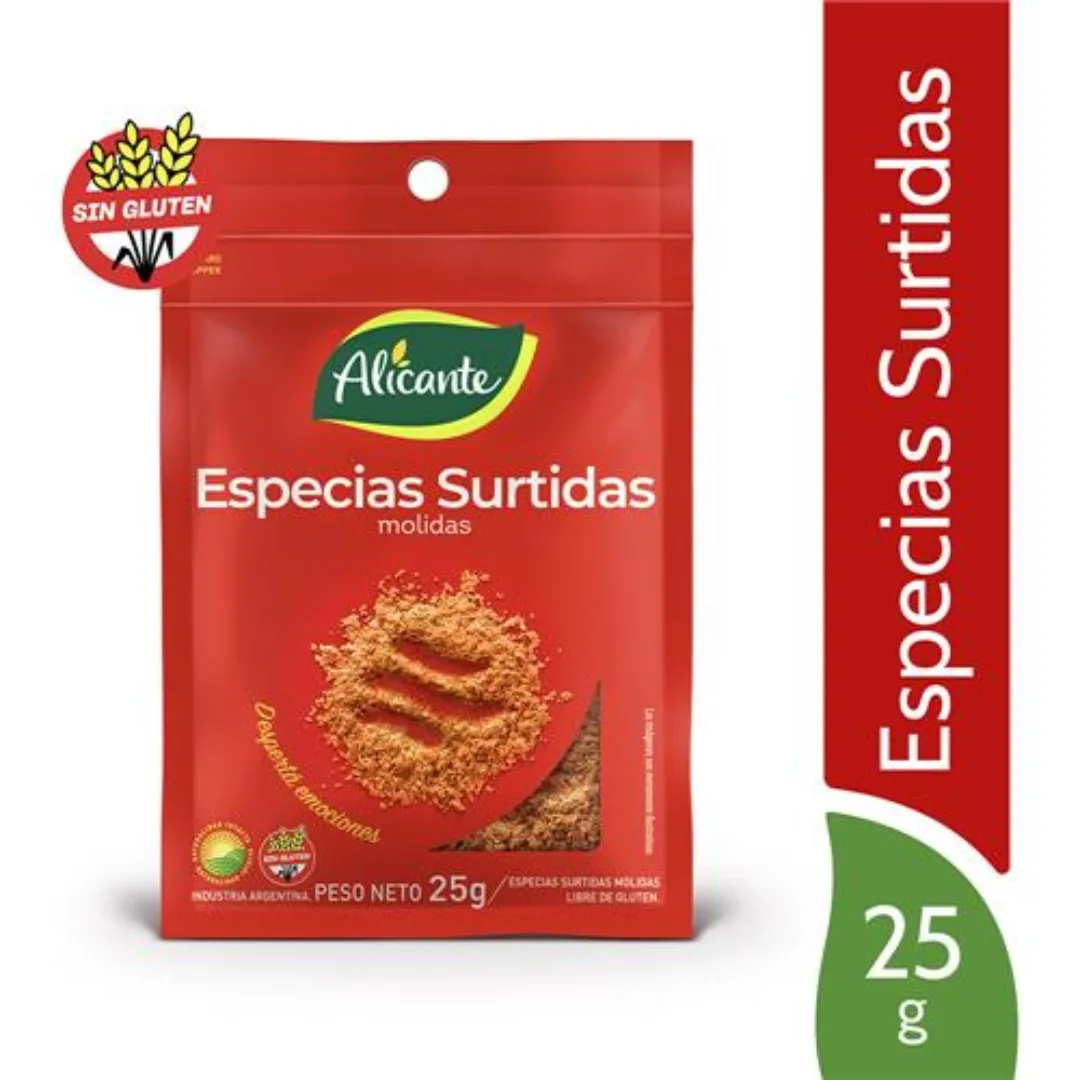 Especias Surtidas Molidas Alicante 25gr