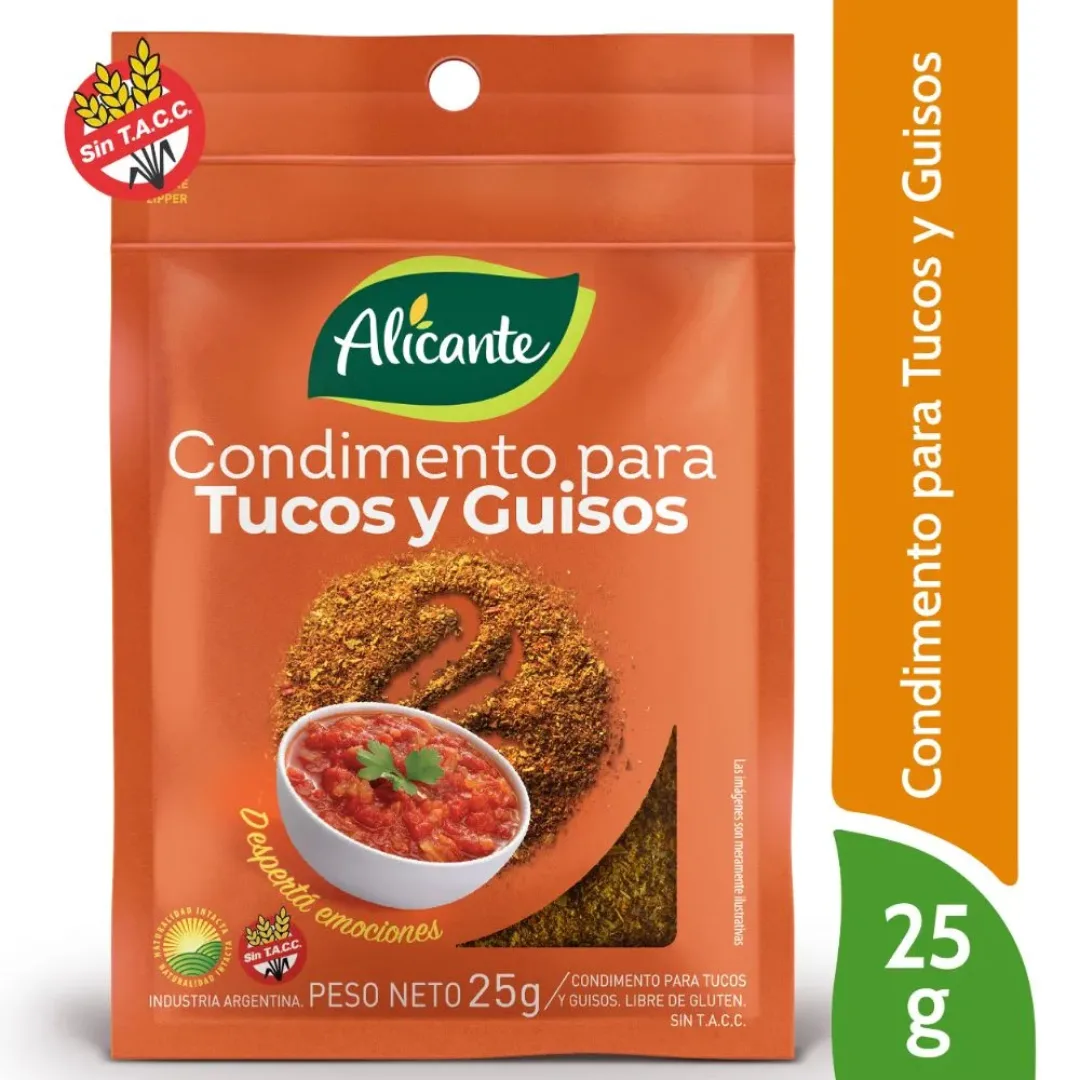 Condimento Tuco Guiso Alicante 25gr