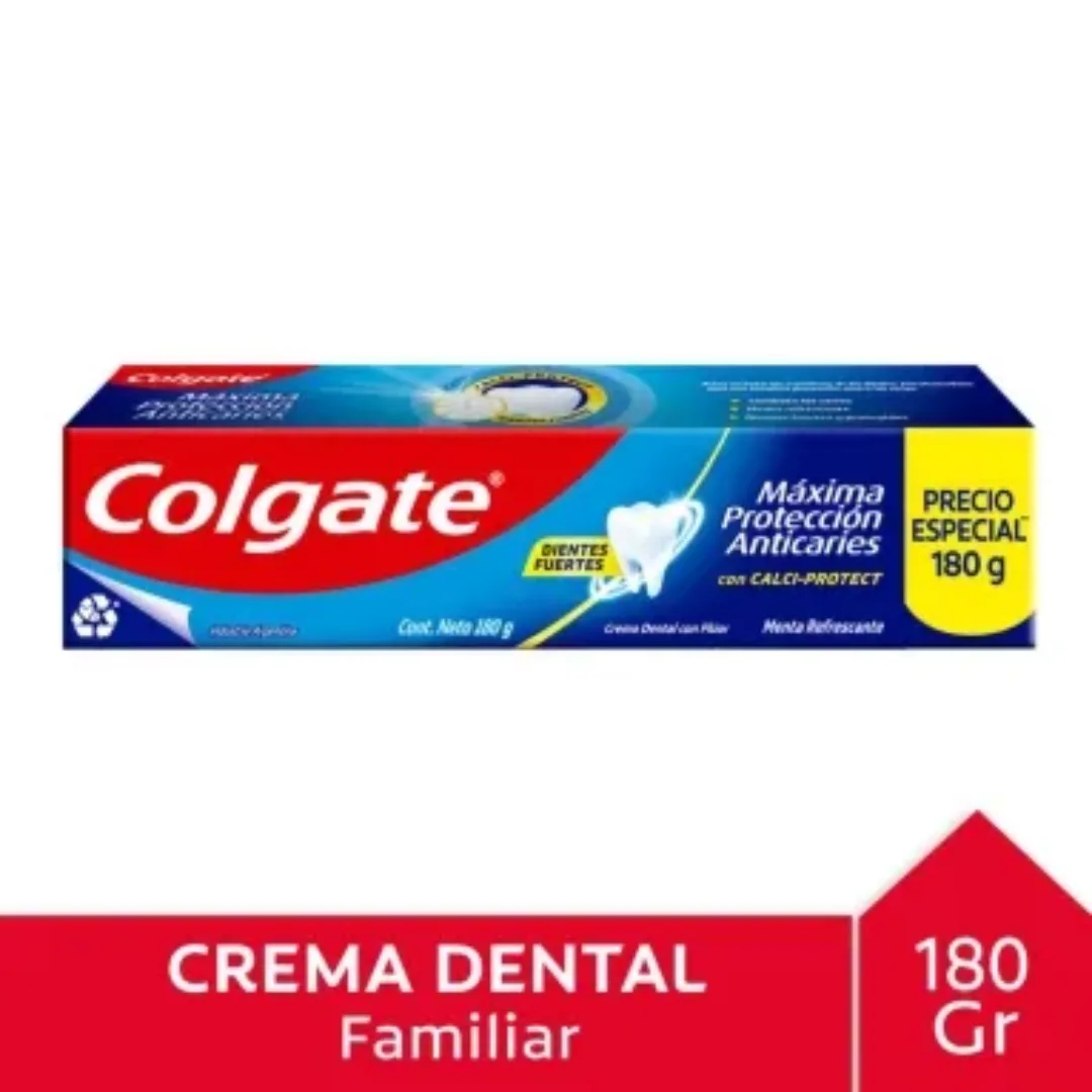Pasta Dental Colgate Máxima Protección Anticaries 180gr