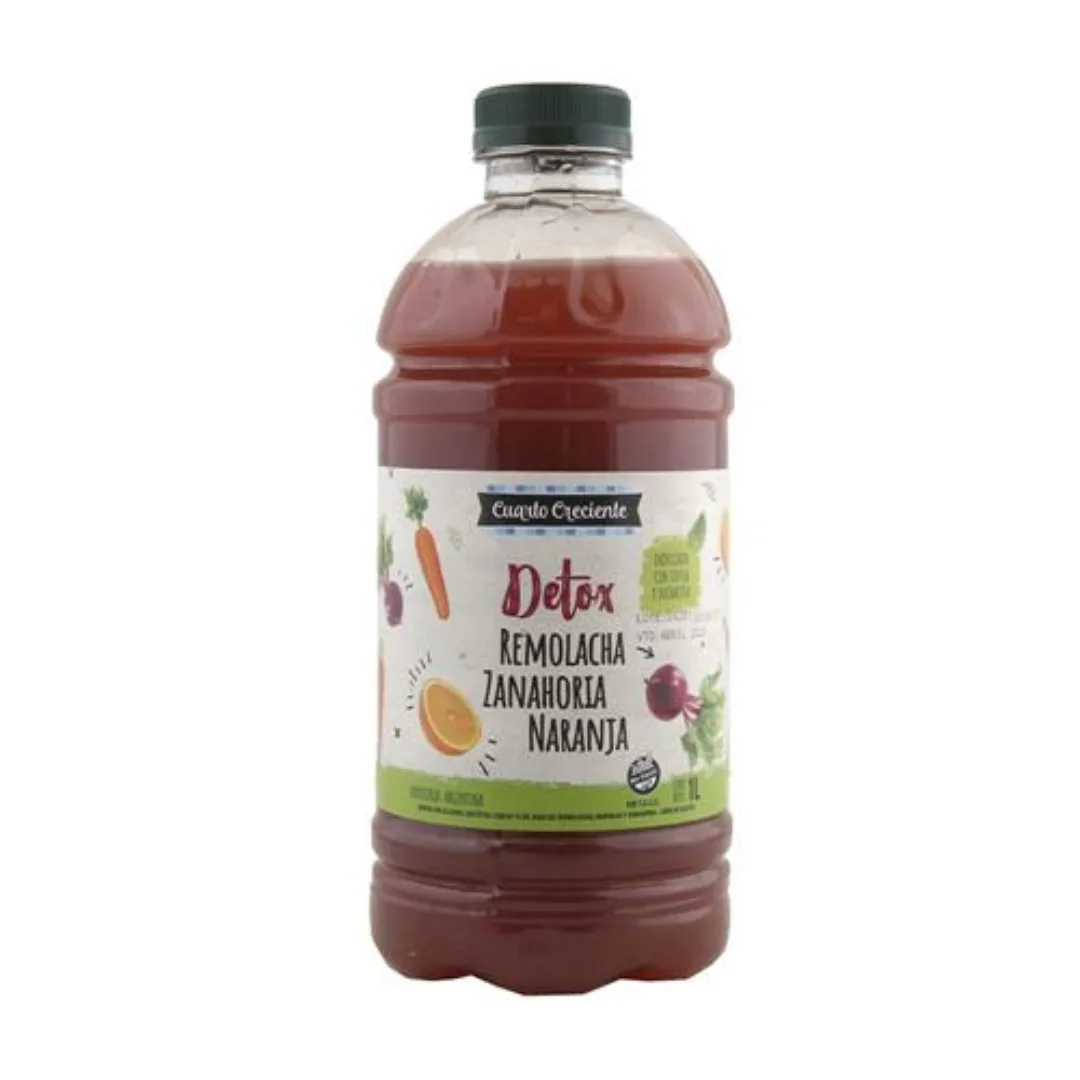 Jugo Détox Remolacha Zanahoria Cuarto Creciente 1L