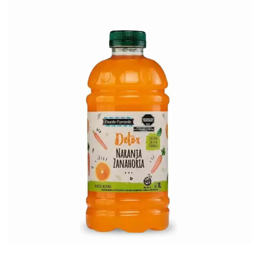 Jugo Detox Cuarto Creciente de Naranja y Zanahoria 1L
