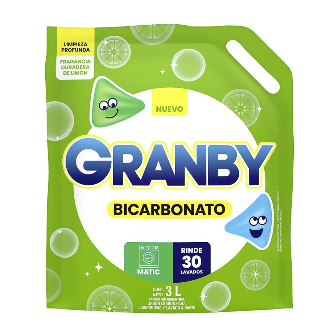 Jabón Líquido Matic Fragancia Limón Granby 3L