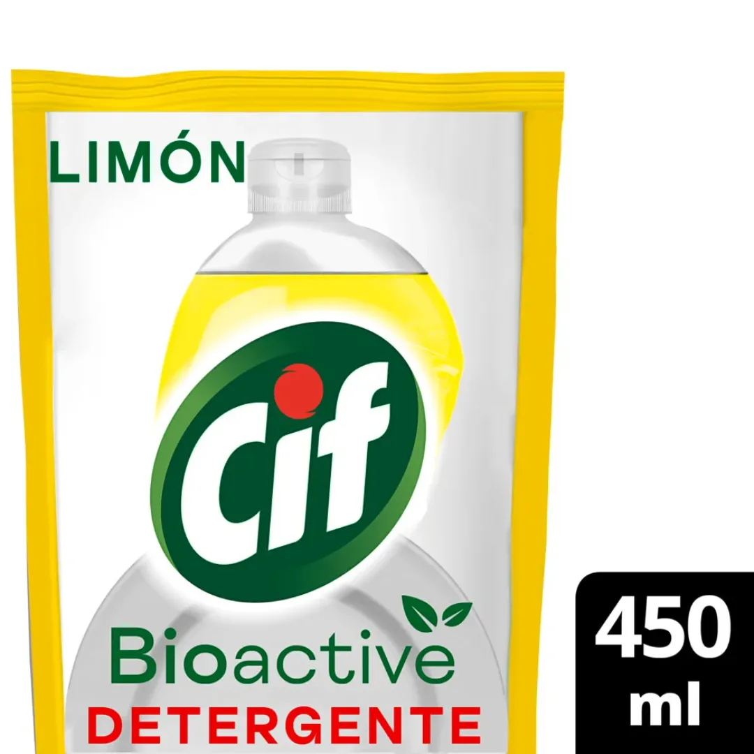 Detergente Cif Bioactive Limón 450ml