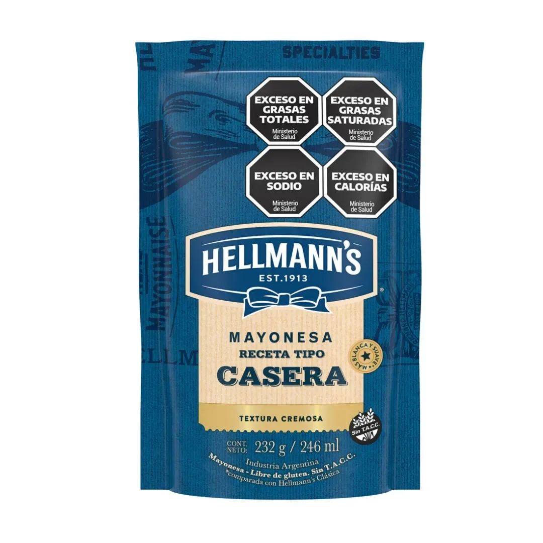 Hellmanns Mayonesa Tipo Casera 232gr