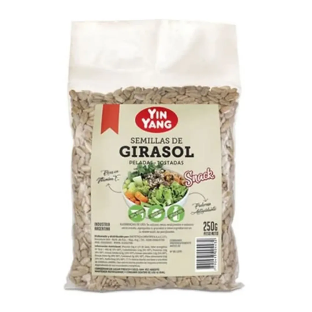 Yin Yang Semillas de Girasol Peladas Tostadas 250gr