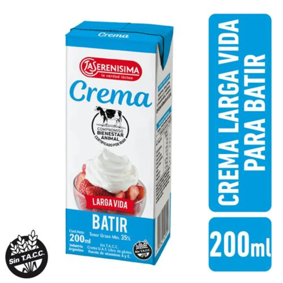 Crema Larga Vida La Serenisima 200ml