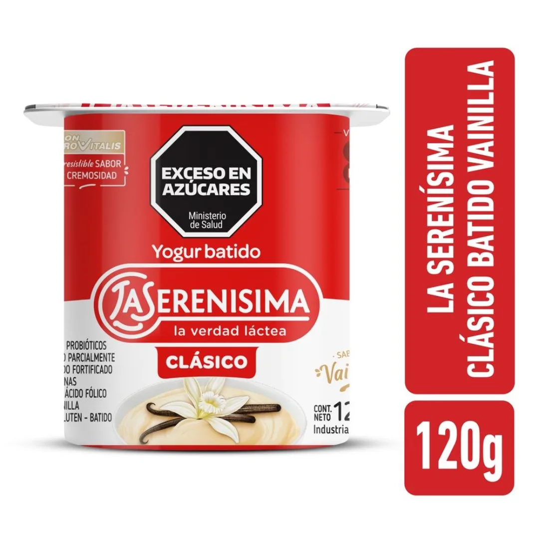 Yogur Batido Vainilla La Serenísima Clásico 120gr