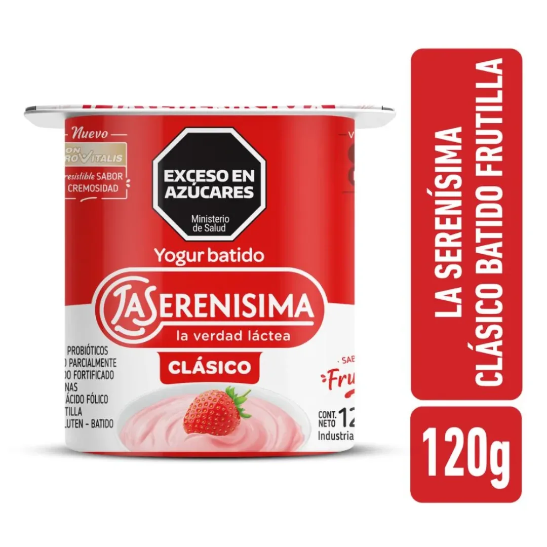 Yogur Batido Frutilla La Serenísima Clásico 120gr