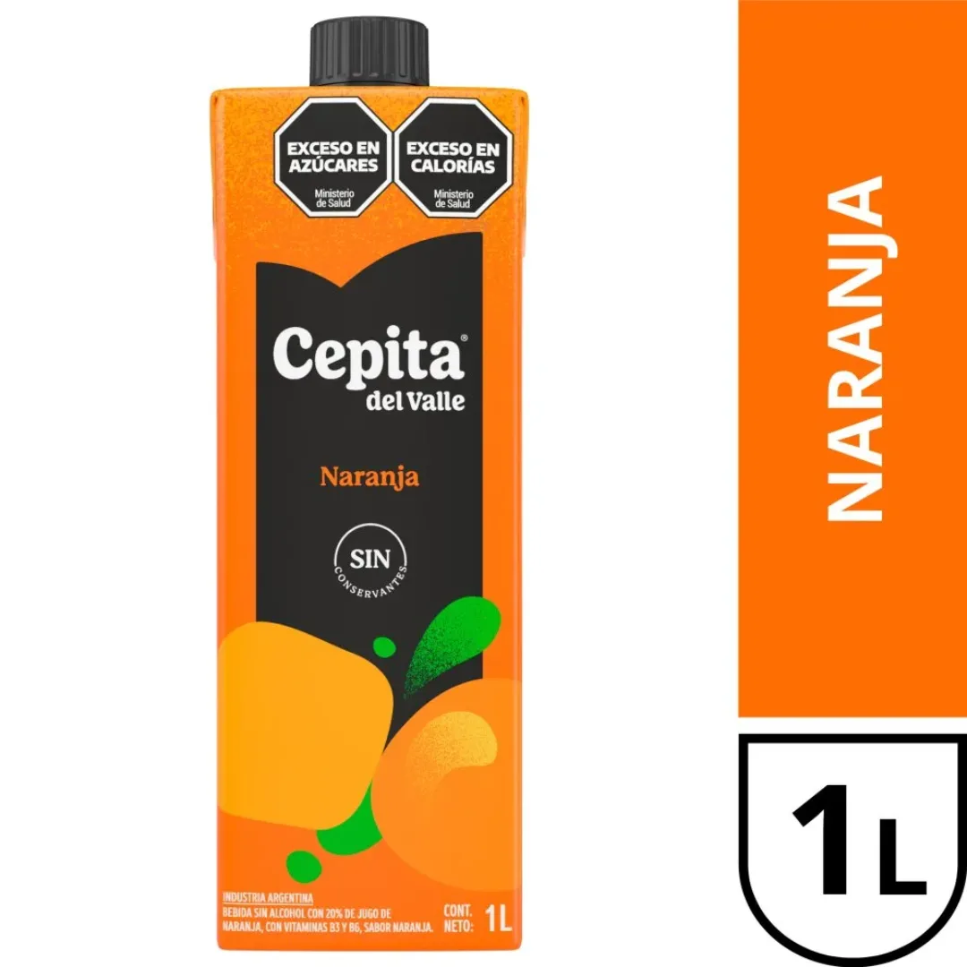 Jugo Cepita Del Valle Naranja Tentacion 1L