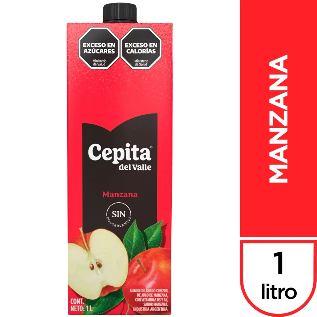 Jugo Cepita Del Valle Manzana 1L