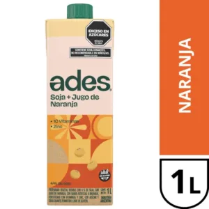 Ades Soja + Jugo De Naranja 1L