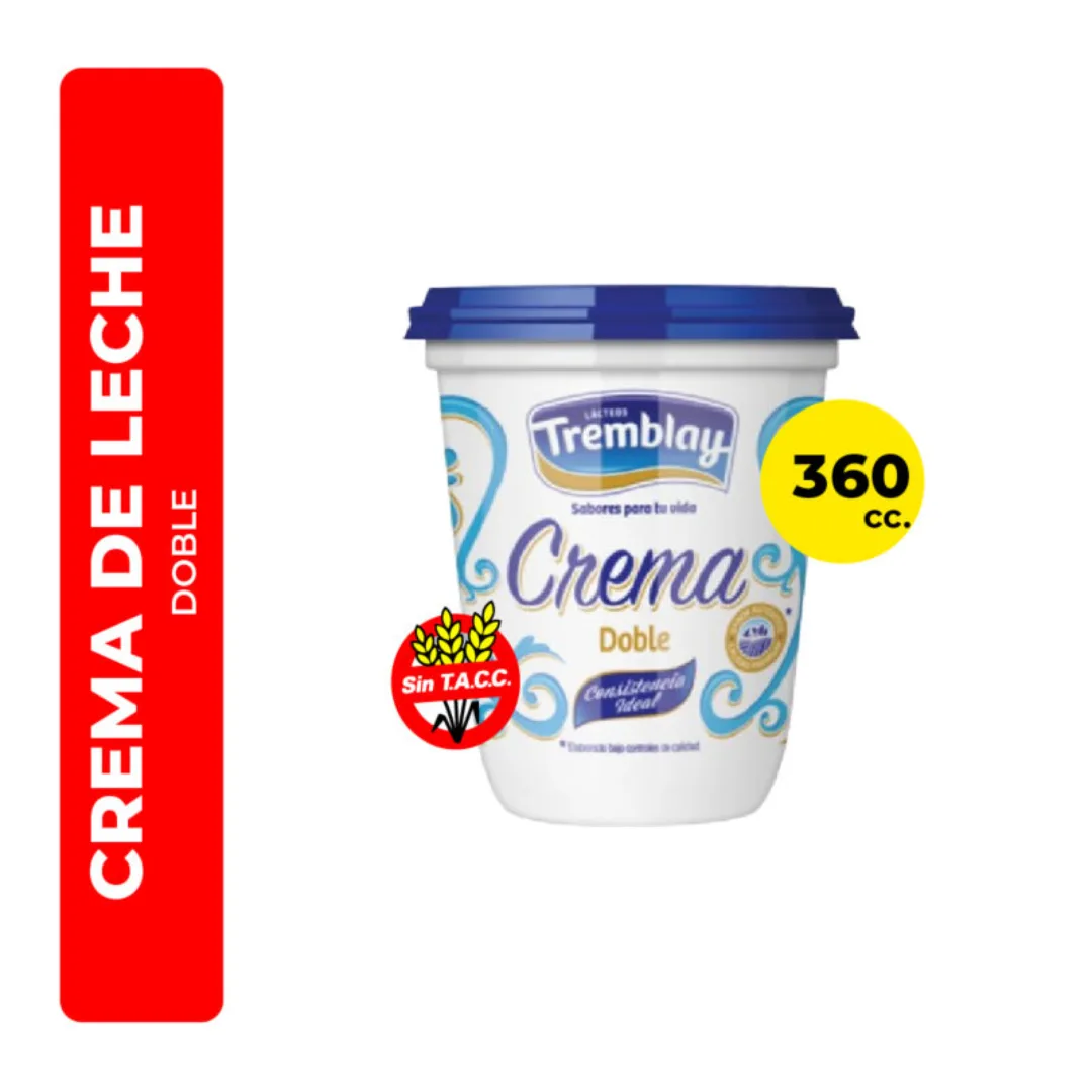 Crema De Leche Doble Tremblay 360ml