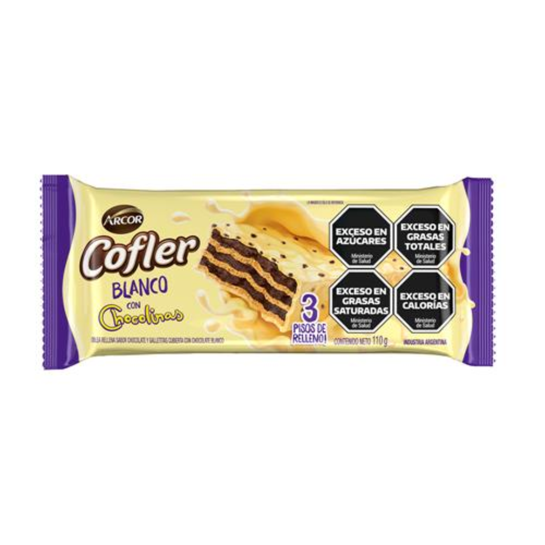 Oblea Rellena De Chocolate Blanco Cofler 110gr