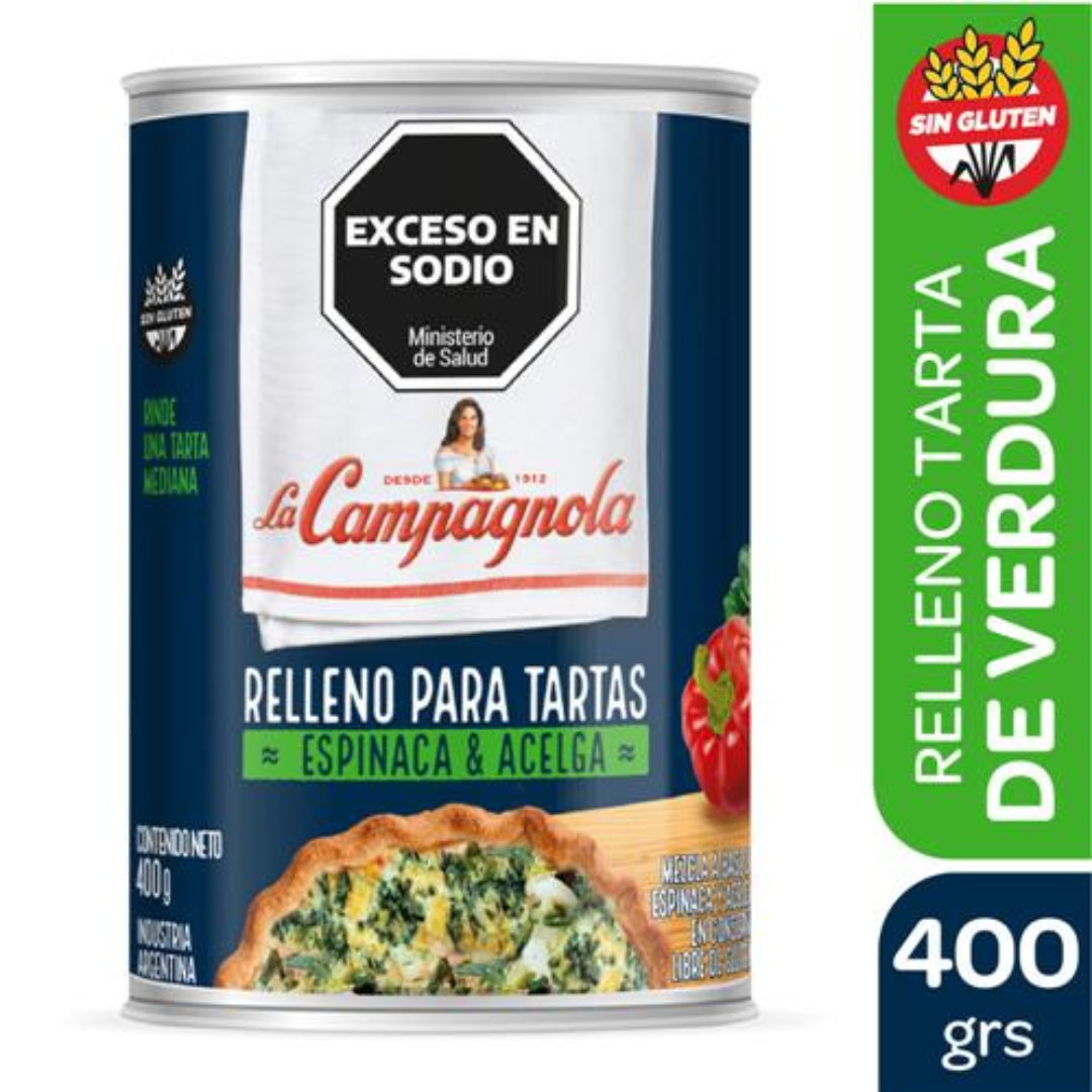 Relleno Para Tarta La Campagnola De Verdura 400gr