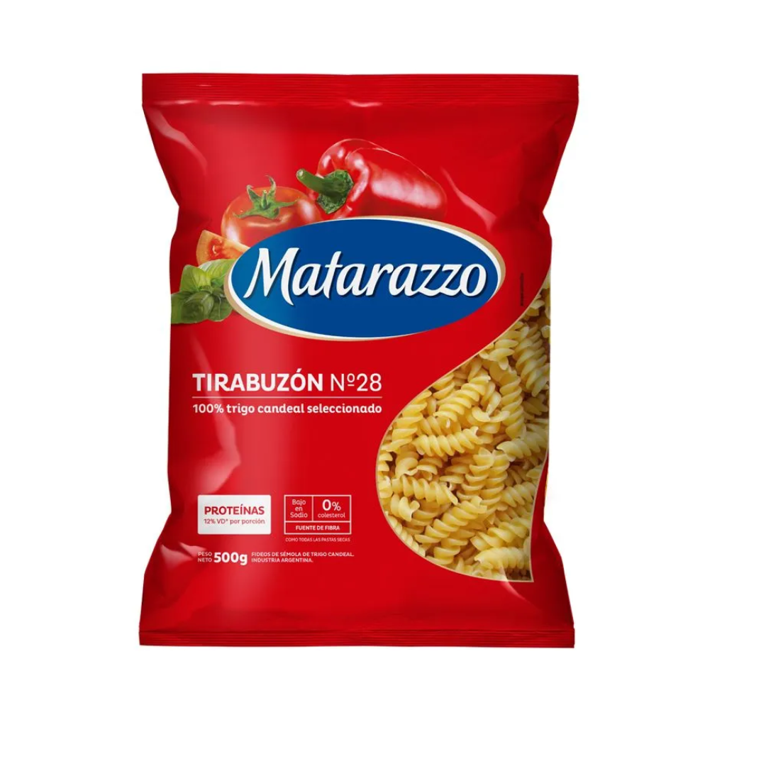 Fideos Tirabuzon N28 Matarazzo 500gr