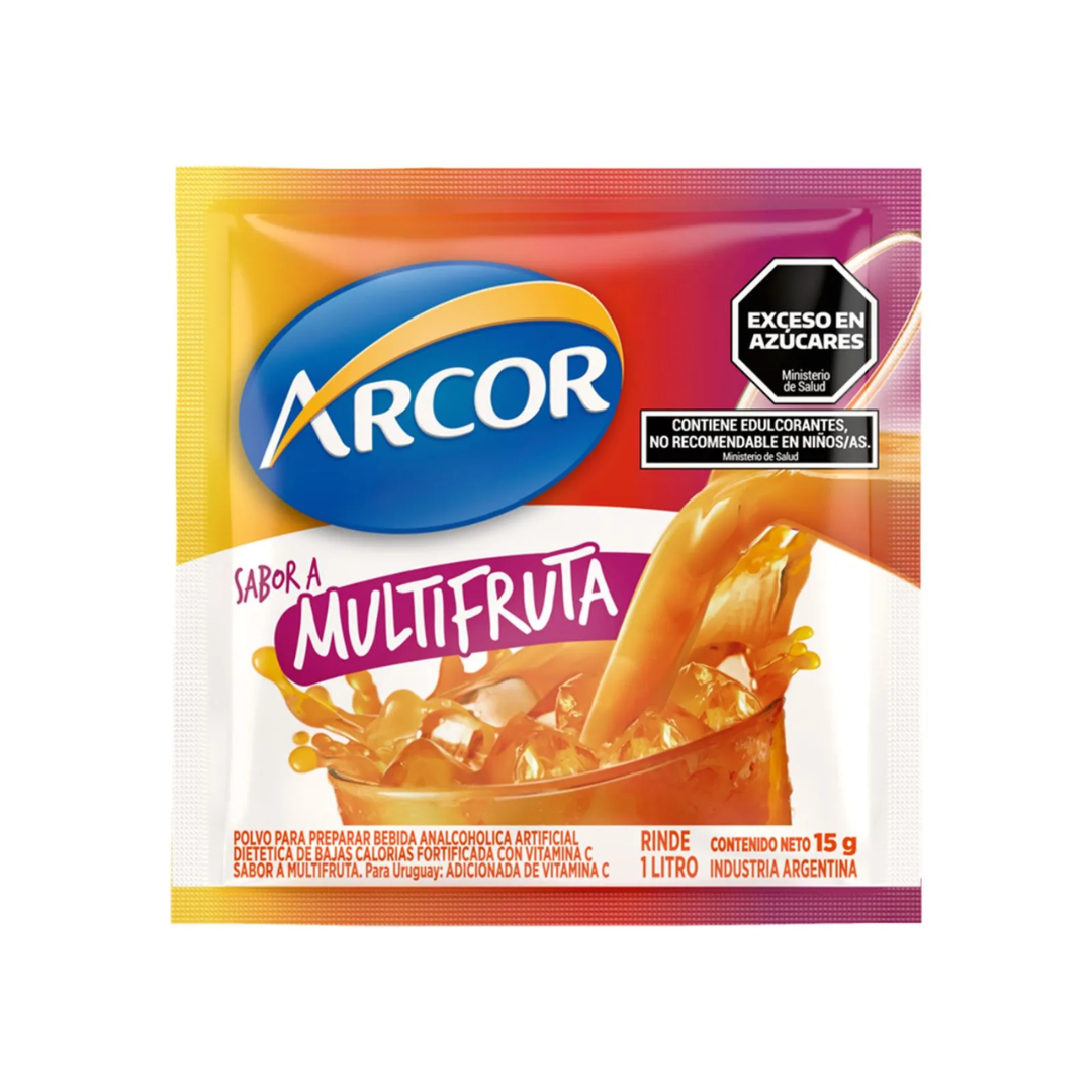 Jugo En Polvo Arcor De Multifruta 15gr