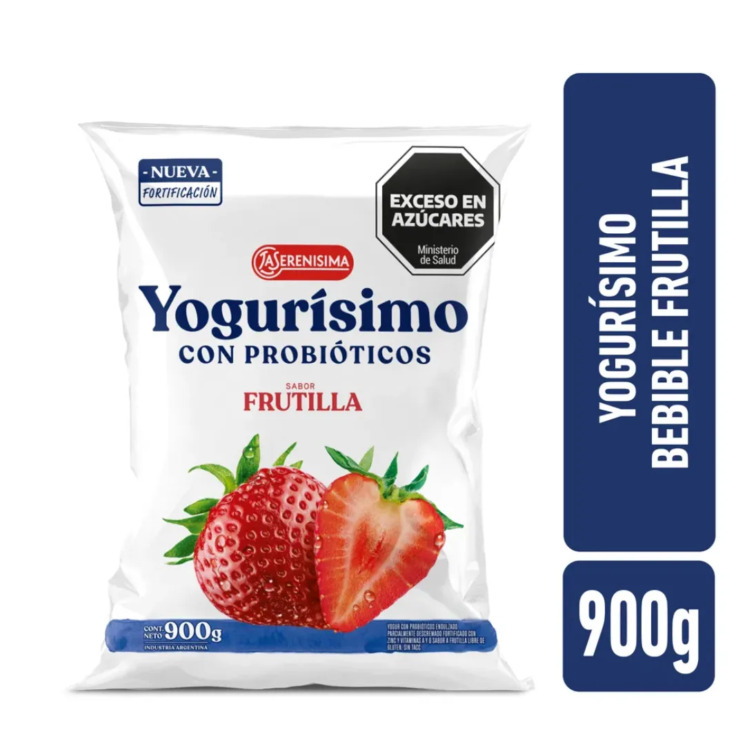 Yogur bebible frutilla Yogurisimo 900gr
