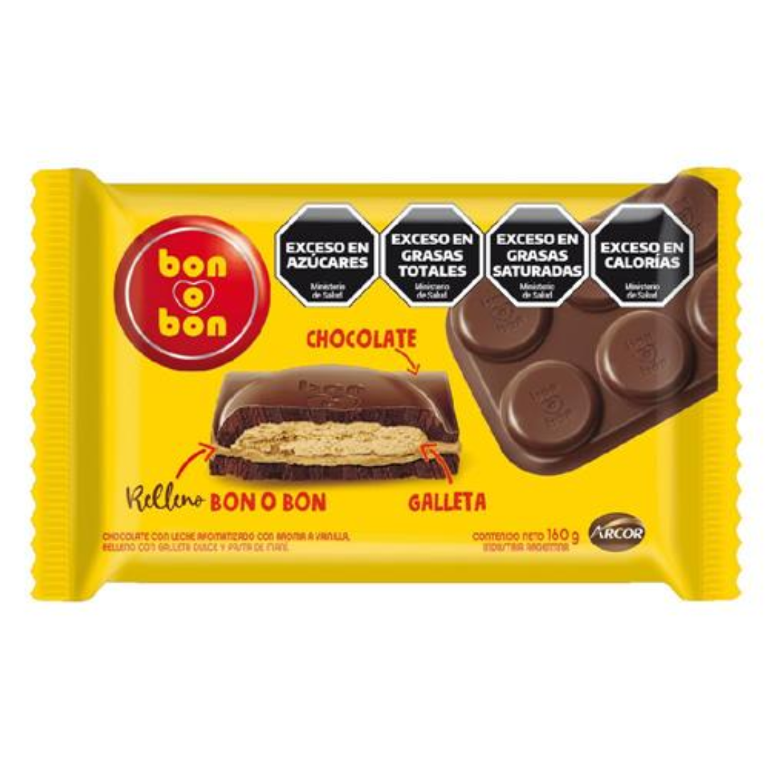 Chocolate Relleno Con Pasta De Mani Bon O Bon 160gr