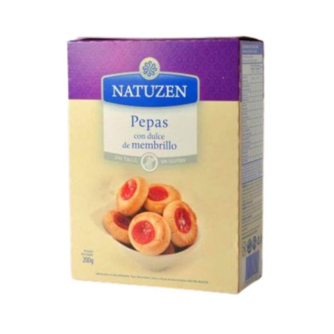 Galletitas Pepas con Membrillo Sin TACC 200gr NATUNZEN