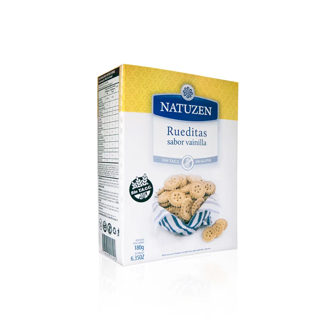 Rueditas de Vainilla Sin TACC 180gr NATUZEN