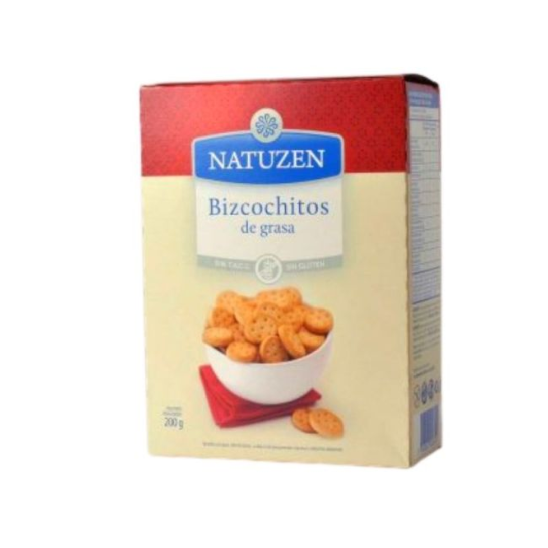 Galletitas tipo Bastones de Grasa Sin TACC 200gr NATUZEN