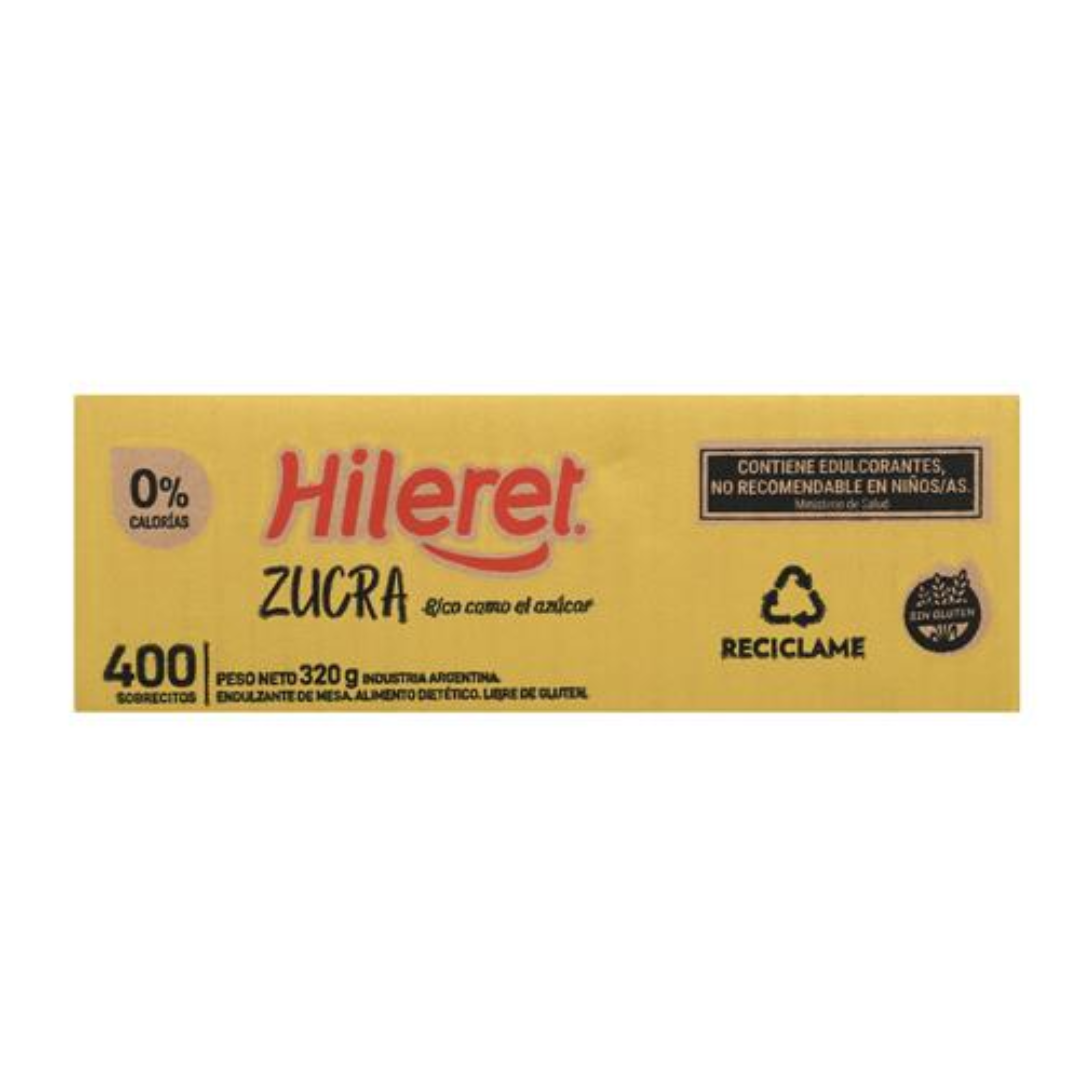 Edulcorante HILERET Zucra Caja Sobres 400 und