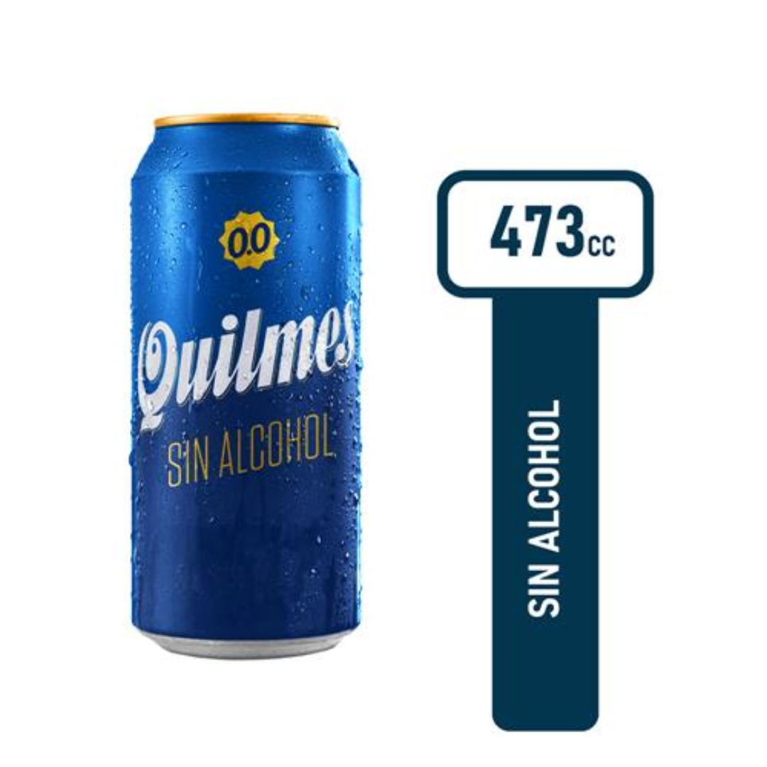 Cerveza Sin Alcohol 0 QUILMES 473 Ml