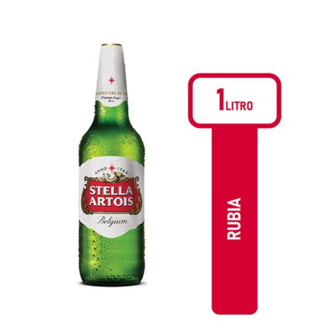 Cerveza Lager STELLA ARTOIS Botella 975ml
