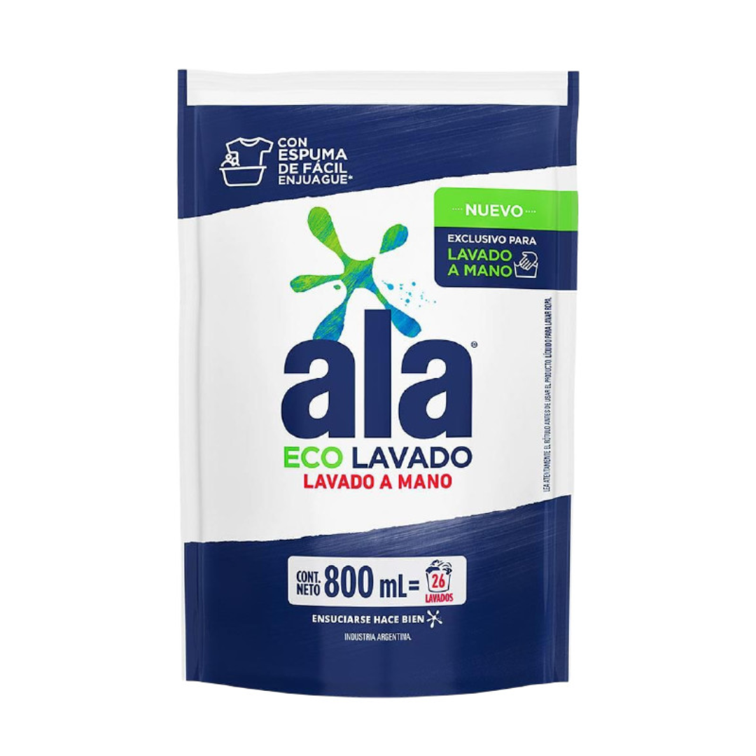 Jabon Liquido Eco Lavado A Mano Ala 800ml