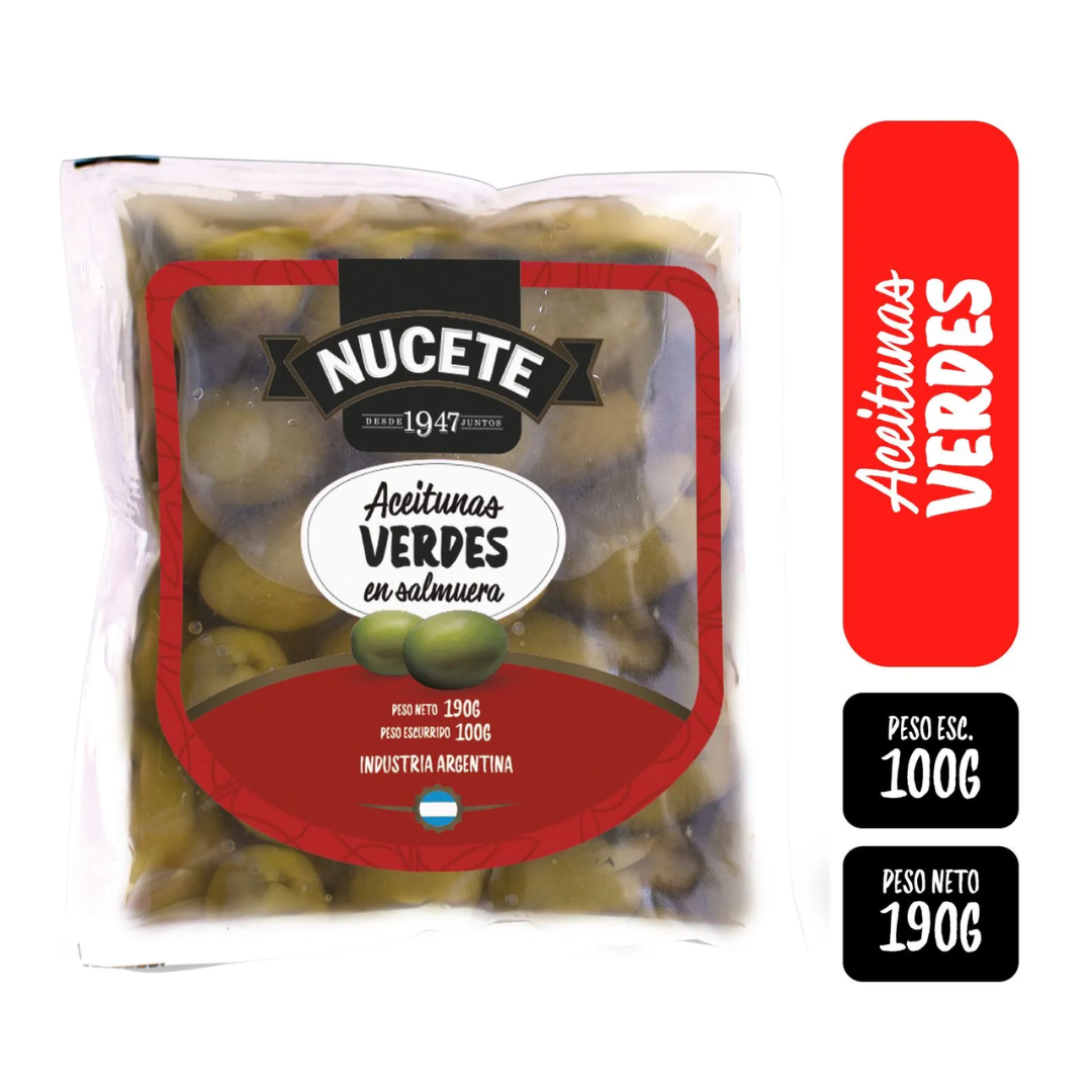 Aceitunas Verdes Nucete 100gr