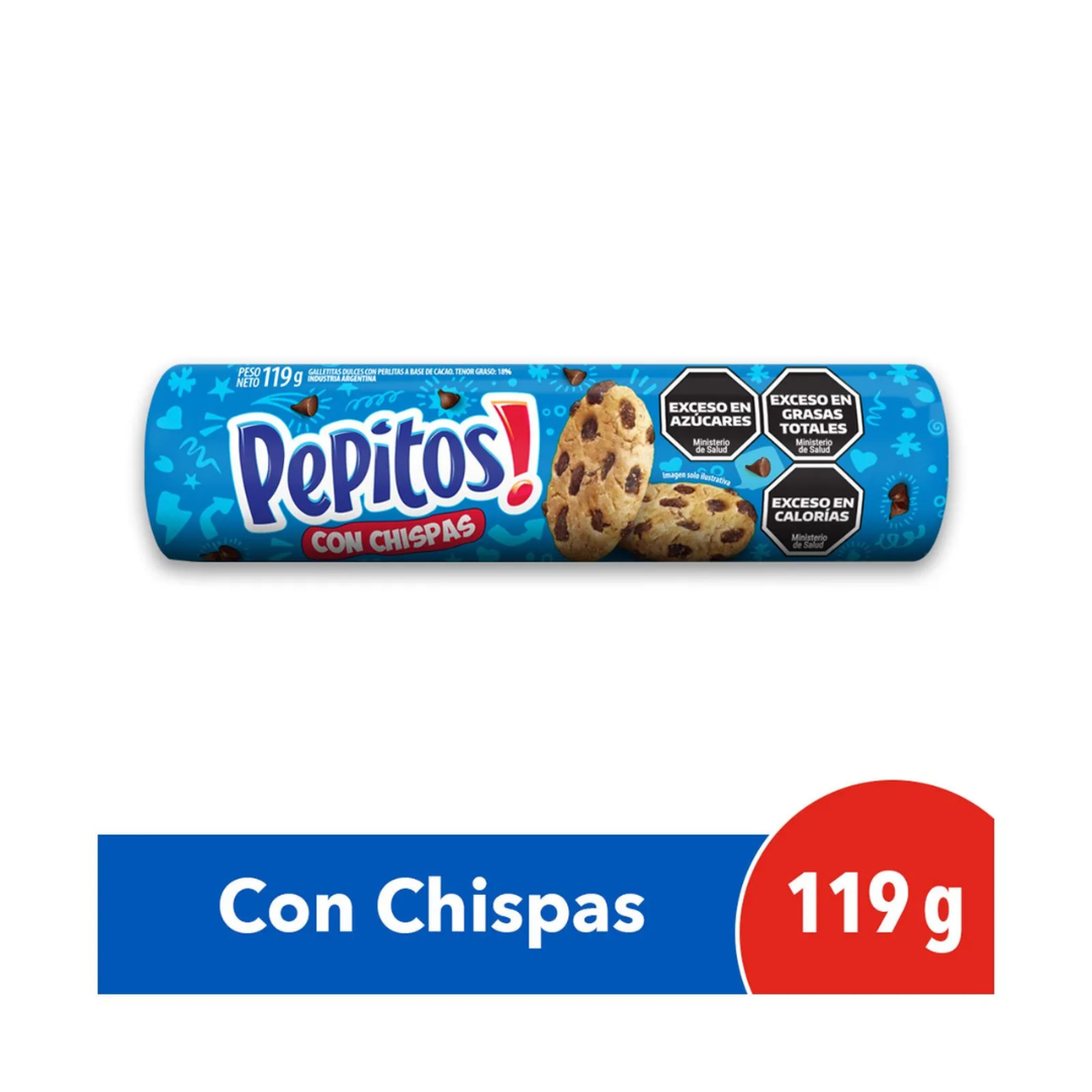 Galletitas Pepitos Con Chips De Chocolate 119gr