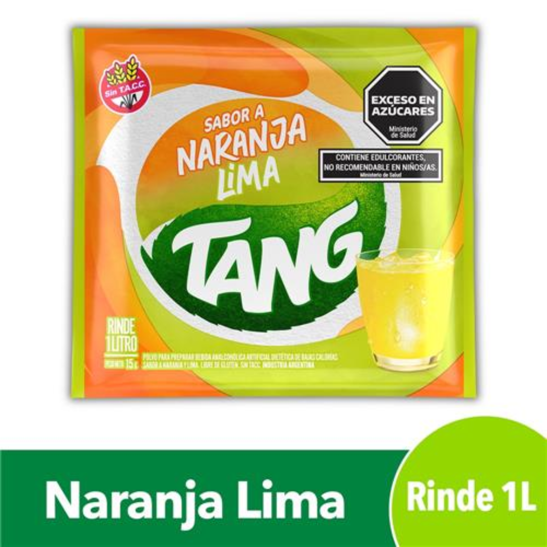 Jugo En Polvo TANG Naranja-Lima 15gr