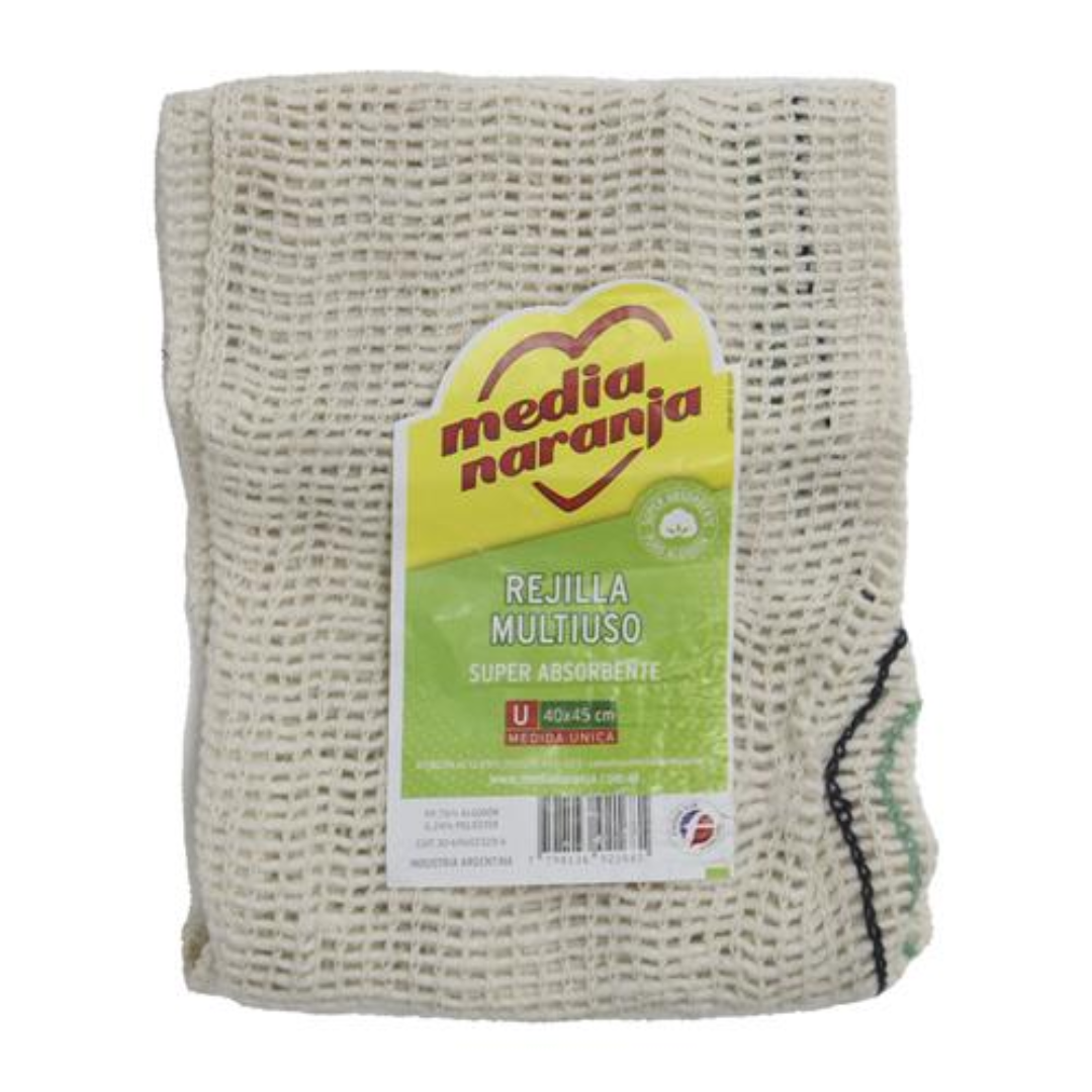 Paño Rejilla Multiuso MEDIA NARANJA 1und