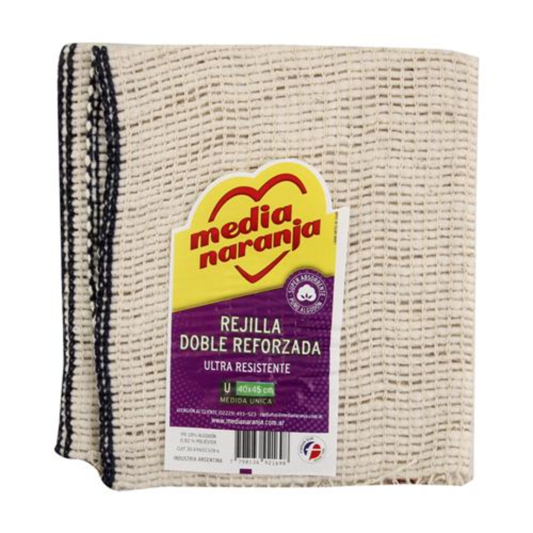 Paño Rejilla Doble Reforzado Media Naranja 1und