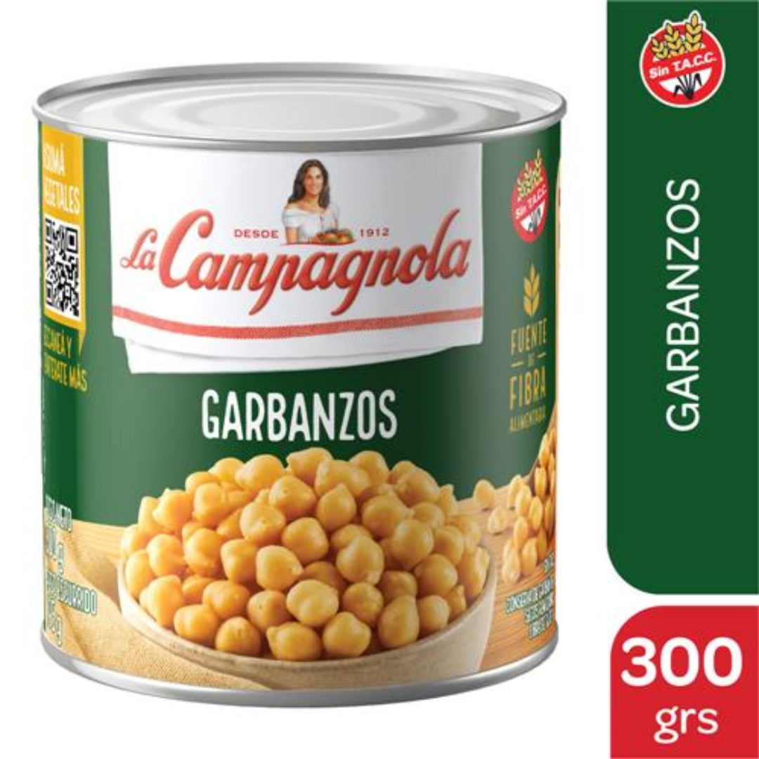 Garbanzos Secos Remojados La Campagnola 300gr