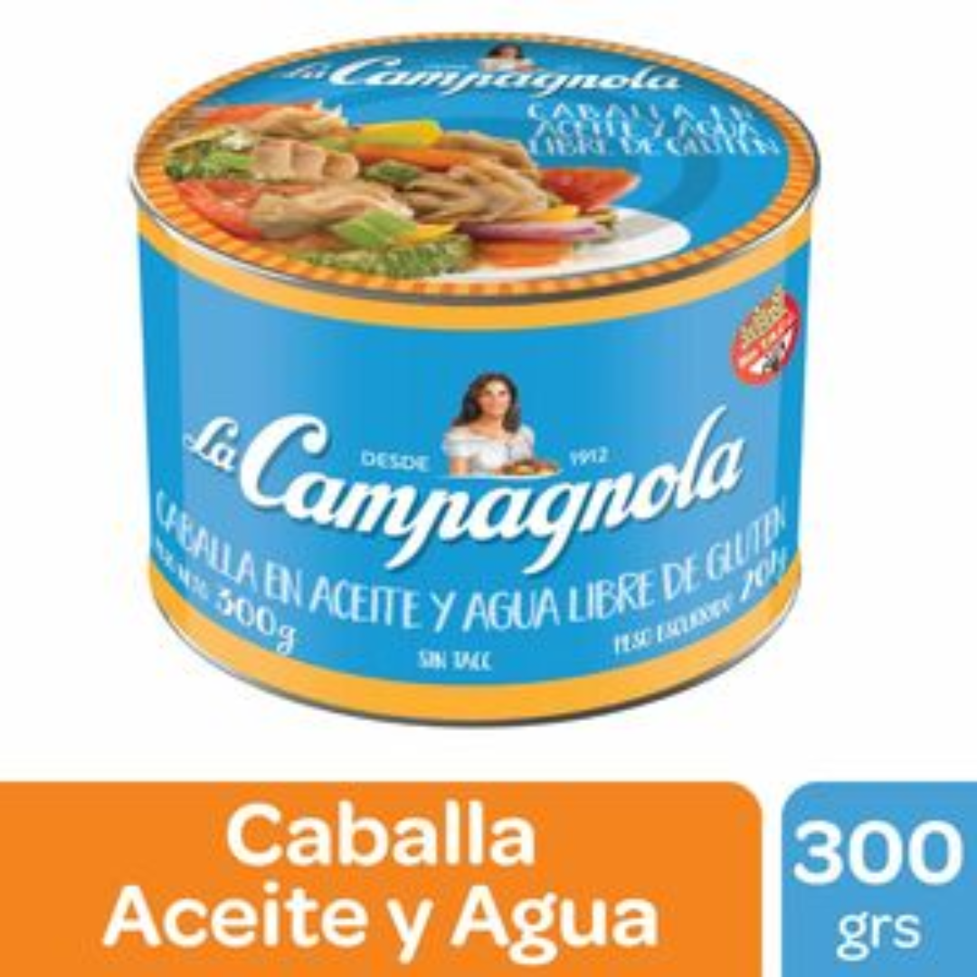 La Campagnola Caballa en Aceite y Agua 300gr