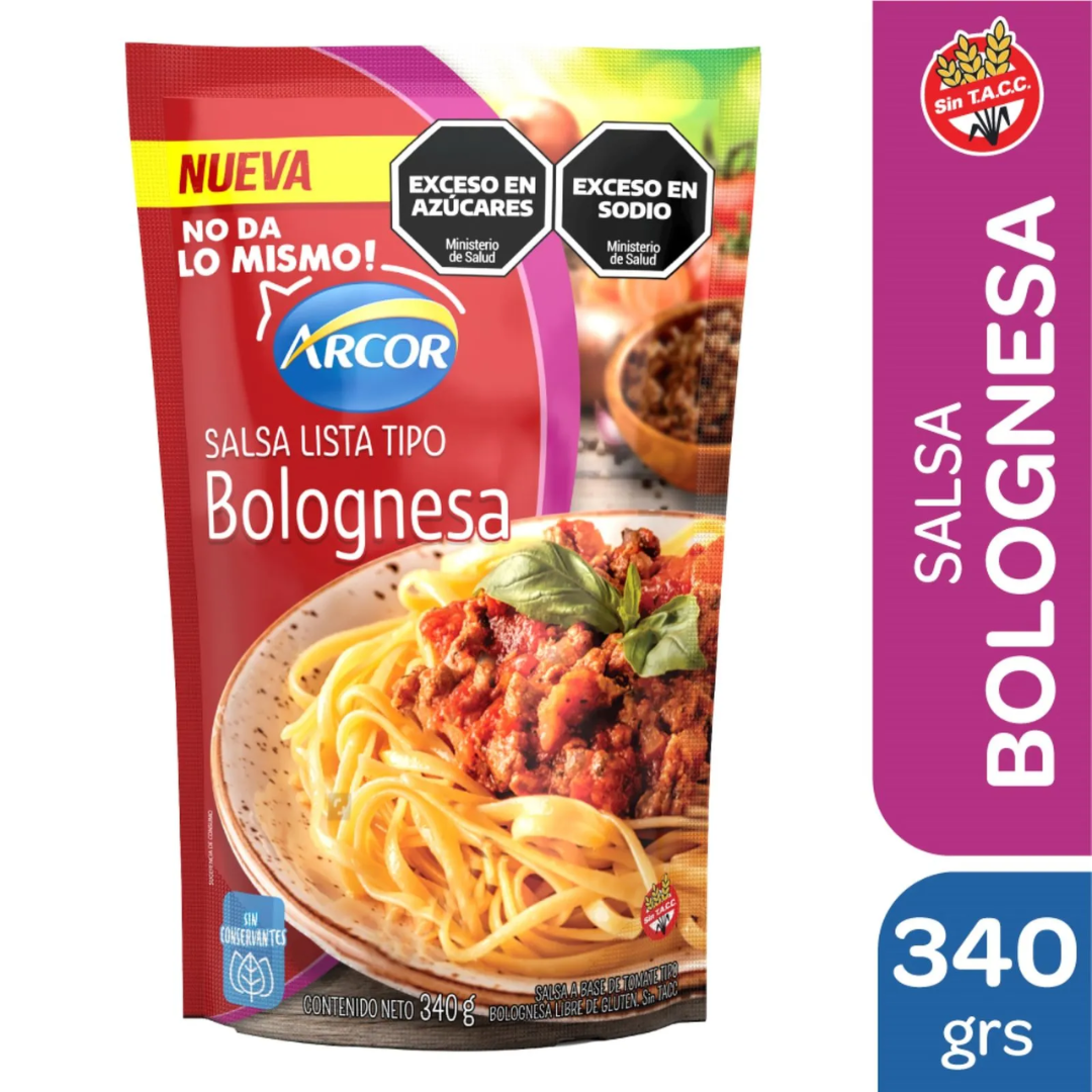 Salsa Bolognesa Arcor 340gr