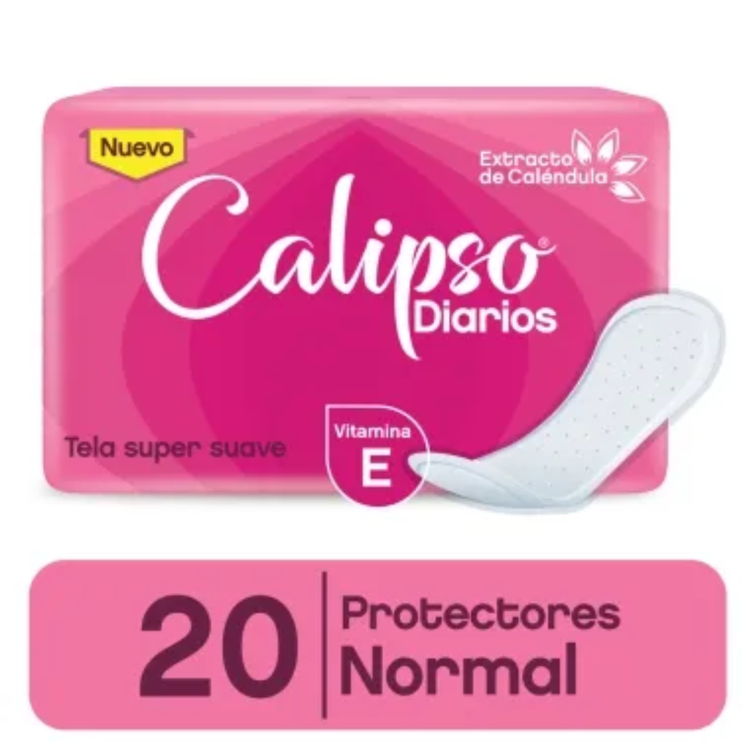 Protectores Diarios Calipso Normal Extra Seda 20und