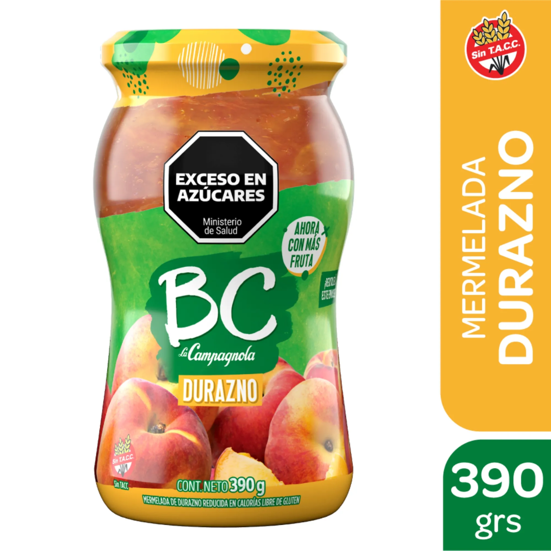 Mermelada BC Durazno 390gr