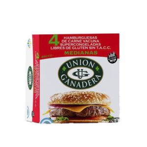 Hamburguesa Union Ganadera Carne Vacuna 4und 276gr