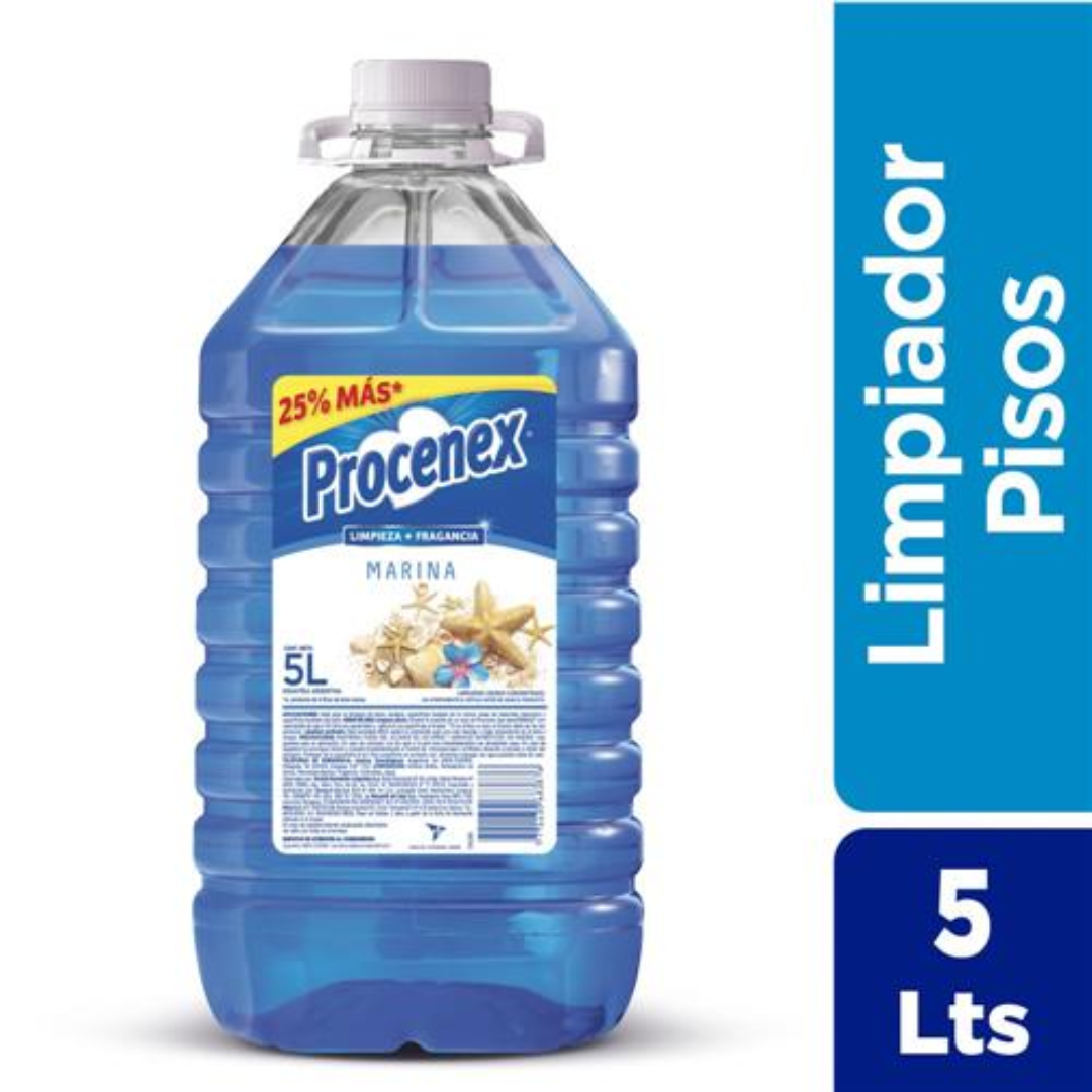 PROCENEX Limpiador Líquido Para Pisos Marina 5L