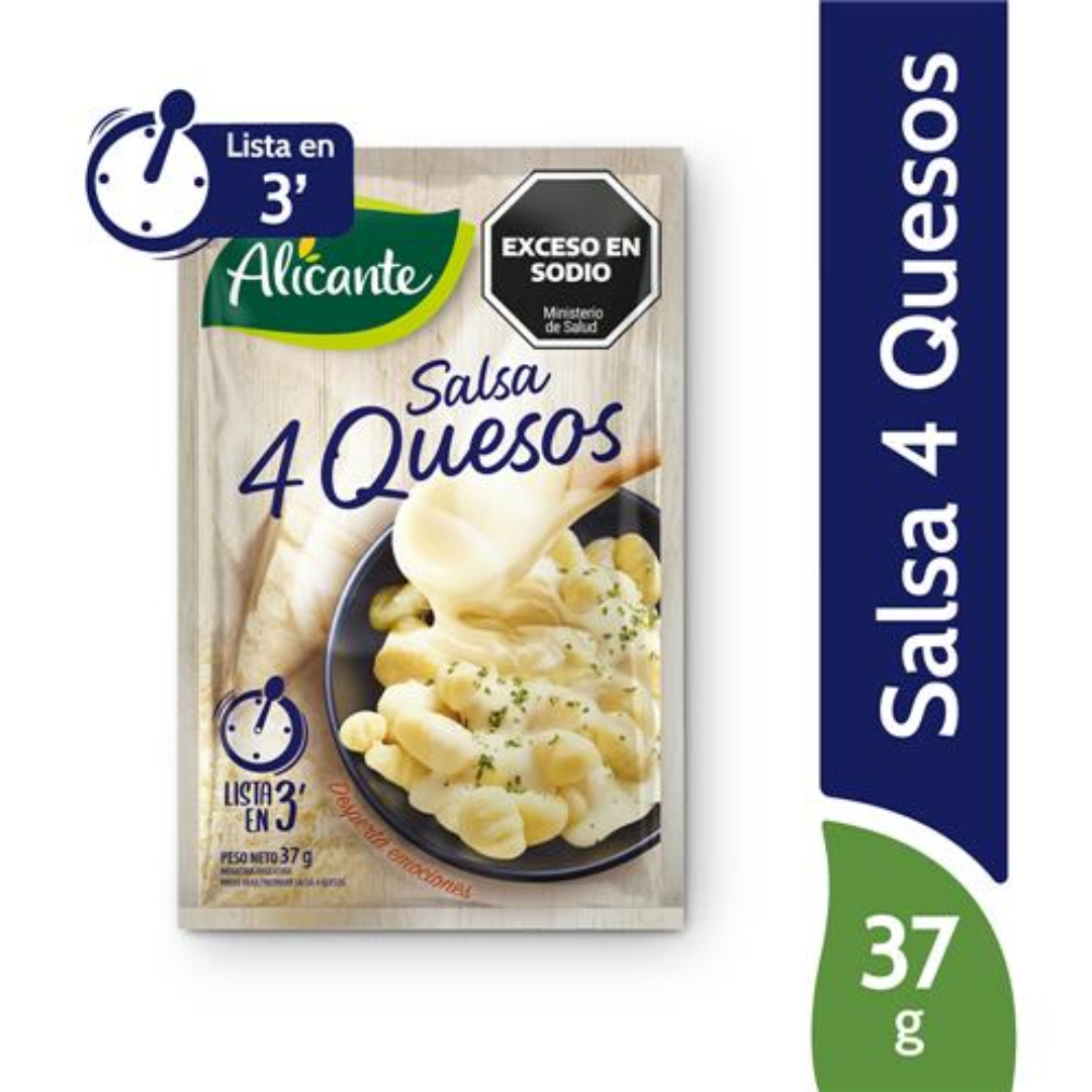 Salsa 4 Quesos Alicante Sob 37gr